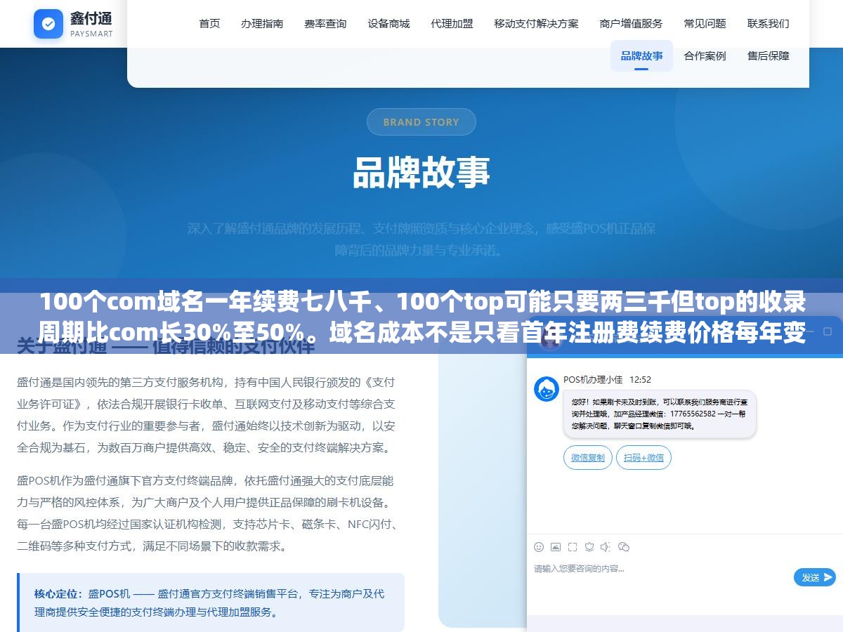 100个com域名一年续费七八千、100个top可能只要两三千但top的收录周期比com长30%至50%。域名成本不是只看首年注册费续费价格每年变注册商首年优惠到期续费翻倍,三四年下来top的总成本可能反而比com高 2 - 100个com域名一年续费七八千、100个top可能只要两三千但top的收录周期比com长30%至50%。域名成本不是只看首年注册费续费价格每年变注册商首年优惠到期续费翻倍,三四年下来top的总成本可能反而比com高 - UC建站系统