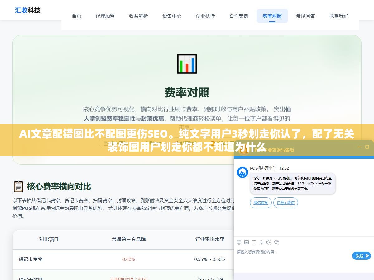 AI文章配错图比不配图更伤SEO。纯文字用户3秒划走你认了,配了无关装饰图用户划走你都不知道为什么 1 - AI文章配错图比不配图更伤SEO。纯文字用户3秒划走你认了,配了无关装饰图用户划走你都不知道为什么 - UC建站系统