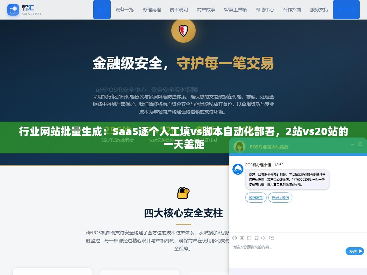 1 - 行业网站批量生成：SaaS逐个人工填vs脚本自动化部署，2站vs20站的一天差距 - UC建站系统