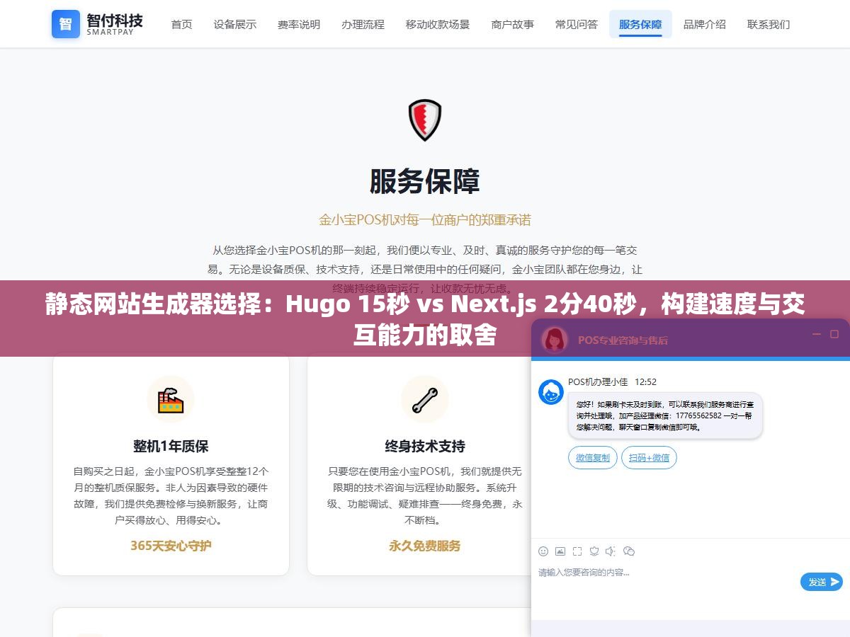 2 - 静态网站生成器选择：Hugo 15秒 vs Next.js 2分40秒，构建速度与交互能力的取舍 - UC建站系统