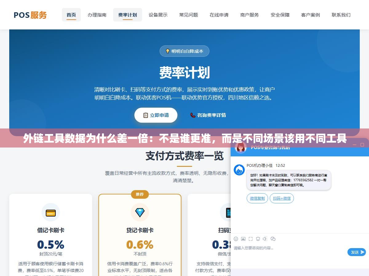 1 - 外链工具数据为什么差一倍：不是谁更准，而是不同场景该用不同工具 - UC建站系统