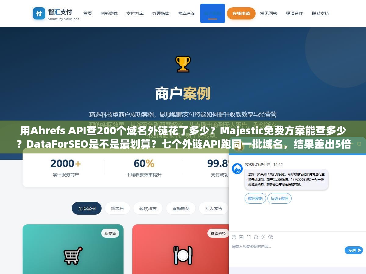 用Ahrefs API查200个域名外链花了多少?Majestic免费方案能查多少?DataForSEO是不是最划算?七个外链API跑同一批域名,结果差出5倍 3 - 用Ahrefs API查200个域名外链花了多少?Majestic免费方案能查多少?DataForSEO是不是最划算?七个外链API跑同一批域名,结果差出5倍 - UC建站系统