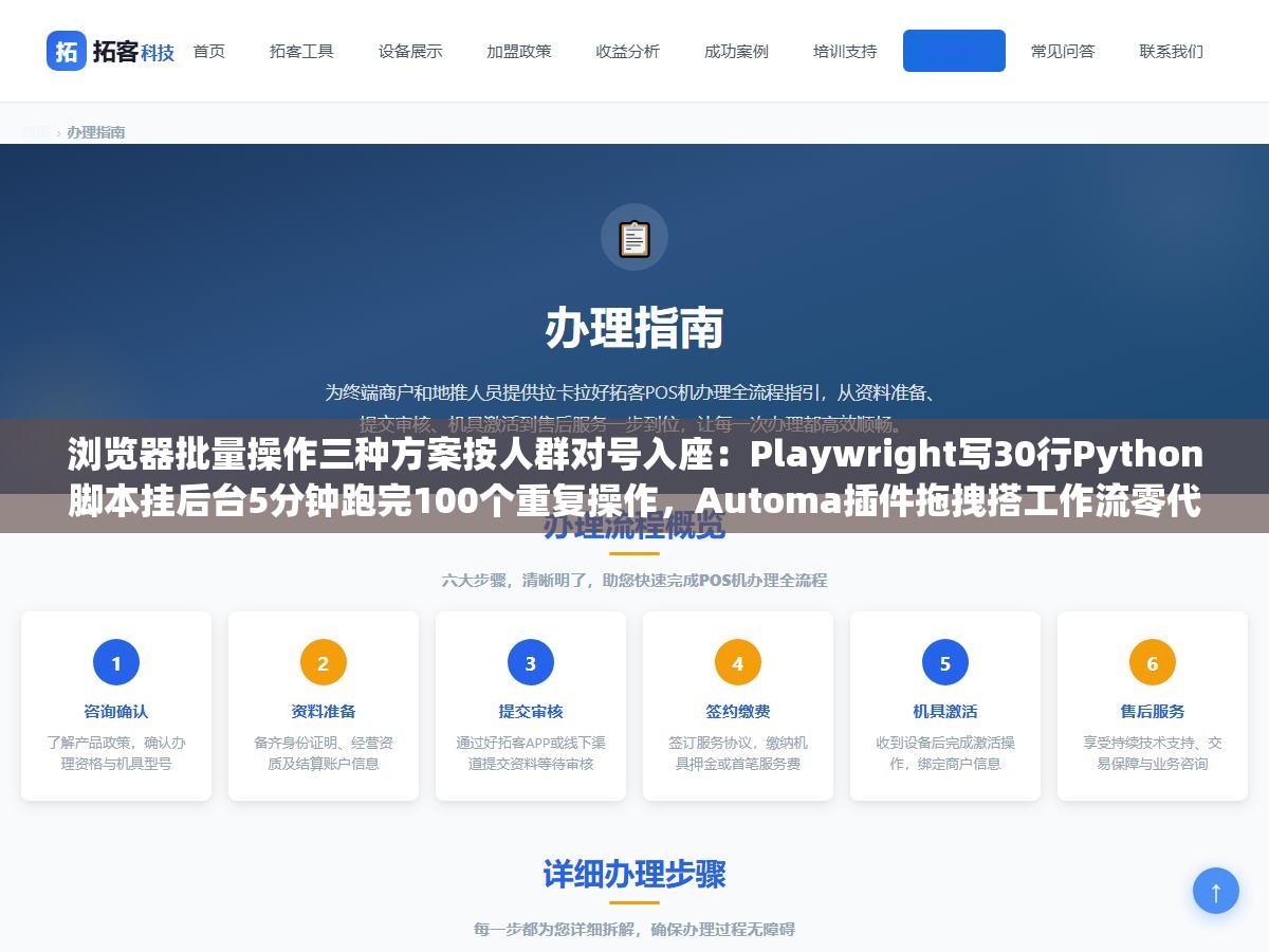 浏览器批量操作三种方案按人群对号入座:Playwright写30行Python脚本挂后台5分钟跑完100个重复操作,Automa插件拖拽搭工作流零代码但遇验证码和ShadowDOM就歇菜,影刀RPA年费5000起步但80%功能用不上 3 - 浏览器批量操作三种方案按人群对号入座:Playwright写30行Python脚本挂后台5分钟跑完100个重复操作,Automa插件拖拽搭工作流零代码但遇验证码和ShadowDOM就歇菜,影刀RPA年费5000起步但80%功能用不上 - UC建站系统
