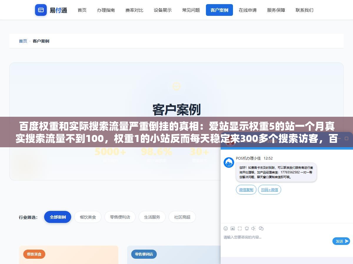百度权重和实际搜索流量严重倒挂的真相:爱站显示权重5的站一个月真实搜索流量不到100,权重1的小站反而每天稳定来300多个搜索访客,百度权重从头到尾就是个第三方估算值和官方排名算法没半毛钱关系 2 - 百度权重和实际搜索流量严重倒挂的真相:爱站显示权重5的站一个月真实搜索流量不到100,权重1的小站反而每天稳定来300多个搜索访客,百度权重从头到尾就是个第三方估算值和官方排名算法没半毛钱关系 - UC建站系统