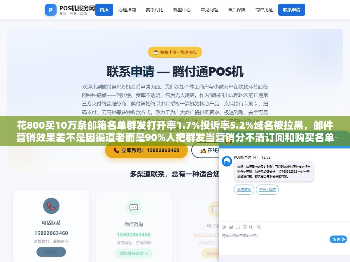 花800买10万条邮箱名单群发打开率1.7%投诉率5.2%域名被拉黑,邮件营销效果差不是因渠道老而是90%人把群发当营销分不清订阅和购买名单 1 - 花800买10万条邮箱名单群发打开率1.7%投诉率5.2%域名被拉黑,邮件营销效果差不是因渠道老而是90%人把群发当营销分不清订阅和购买名单 - UC建站系统