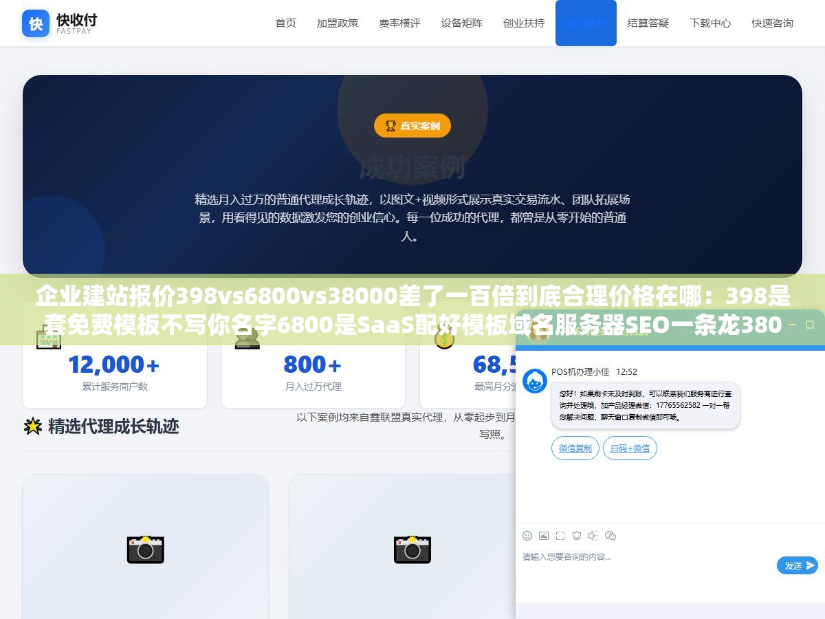 企业建站报价398vs6800vs38000差了一百倍到底合理价格在哪:398是套免费模板不写你名字6800是SaaS配好模板域名服务器SEO一条龙38000是UI前端后台全手工定制90%中小企业在1000到8000之间可以做出完全够用的官网 3 - 企业建站报价398vs6800vs38000差了一百倍到底合理价格在哪:398是套免费模板不写你名字6800是SaaS配好模板域名服务器SEO一条龙38000是UI前端后台全手工定制90%中小企业在1000到8000之间可以做出完全够用的官网 - UC建站系统