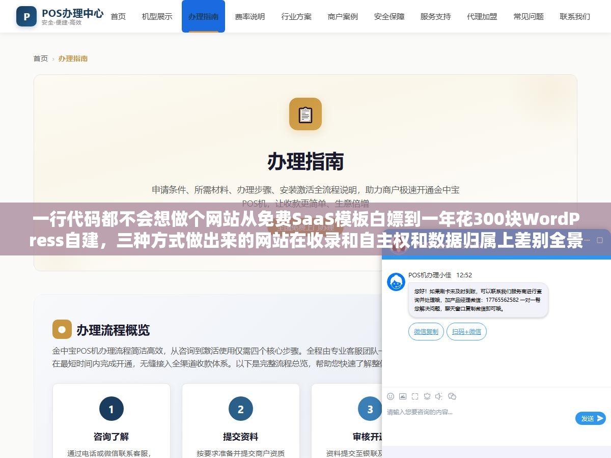 一行代码都不会想做个网站从免费SaaS模板白嫖到一年花300块WordPress自建,三种方式做出来的网站在收录和自主权和数据归属上差别全景对比 2 - 一行代码都不会想做个网站从免费SaaS模板白嫖到一年花300块WordPress自建,三种方式做出来的网站在收录和自主权和数据归属上差别全景对比 - UC建站系统