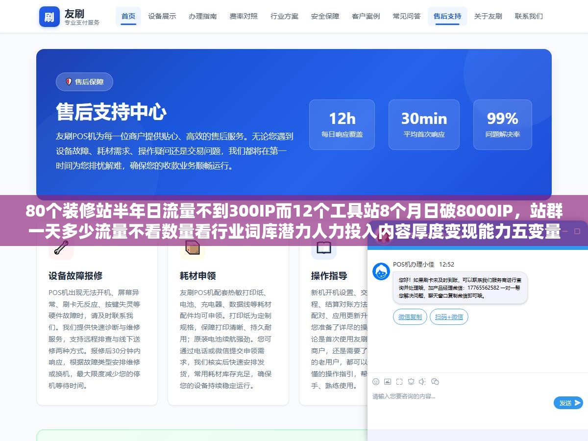 80个装修站半年日流量不到300IP而12个工具站8个月日破8000IP,站群一天多少流量不看数量看行业词库潜力人力投入内容厚度变现能力五变量 3 - 80个装修站半年日流量不到300IP而12个工具站8个月日破8000IP,站群一天多少流量不看数量看行业词库潜力人力投入内容厚度变现能力五变量 - UC建站系统
