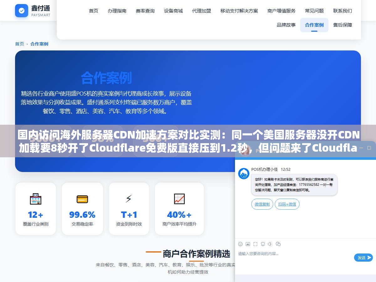 国内访问海外服务器CDN加速方案对比实测:同一个美国服务器没开CDN加载要8秒开了Cloudflare免费版直接压到1.2秒,但问题来了Cloudflare免费版国内走洛杉矶节点和阿里云全站加速付费版走香港节点在国内用户端访问差距到底有多大 1 - 国内访问海外服务器CDN加速方案对比实测:同一个美国服务器没开CDN加载要8秒开了Cloudflare免费版直接压到1.2秒,但问题来了Cloudflare免费版国内走洛杉矶节点和阿里云全站加速付费版走香港节点在国内用户端访问差距到底有多大 - UC建站系统