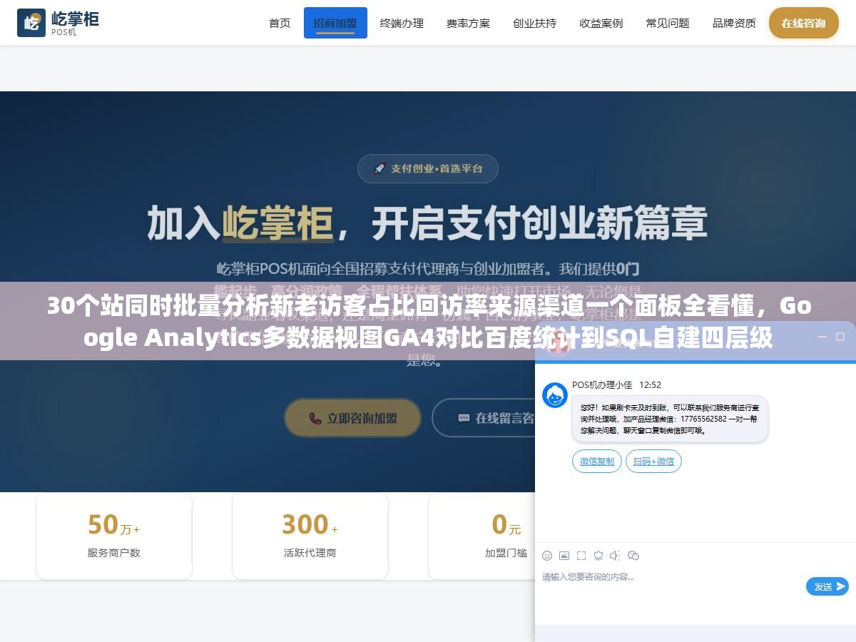30个站同时批量分析新老访客占比回访率来源渠道一个面板全看懂,Google Analytics多数据视图GA4对比百度统计到SQL自建四层级 1 - 30个站同时批量分析新老访客占比回访率来源渠道一个面板全看懂,Google Analytics多数据视图GA4对比百度统计到SQL自建四层级 - UC建站系统