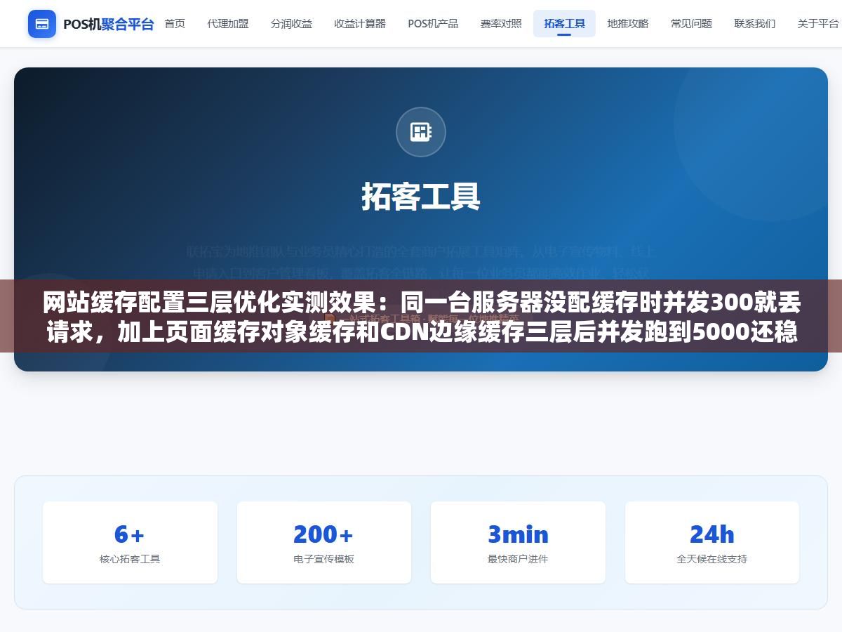 网站缓存配置三层优化实测效果:同一台服务器没配缓存时并发300就丢请求,加上页面缓存对象缓存和CDN边缘缓存三层后并发跑到5000还稳稳的CPU从100%降到30% 2 - 网站缓存配置三层优化实测效果:同一台服务器没配缓存时并发300就丢请求,加上页面缓存对象缓存和CDN边缘缓存三层后并发跑到5000还稳稳的CPU从100%降到30% - UC建站系统