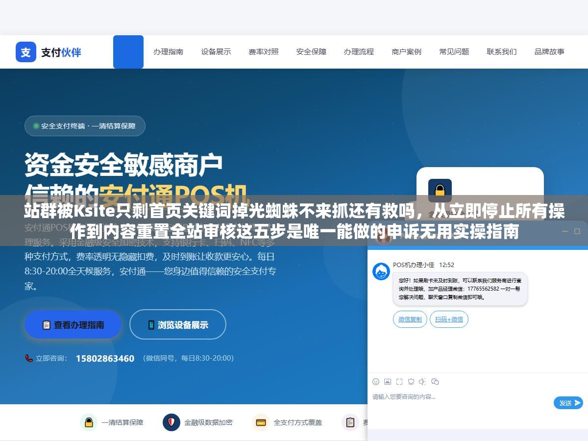 站群被Ksite只剩首页关键词掉光蜘蛛不来抓还有救吗,从立即停止所有操作到内容重置全站审核这五步是唯一能做的申诉无用实操指南 3 - 站群被Ksite只剩首页关键词掉光蜘蛛不来抓还有救吗,从立即停止所有操作到内容重置全站审核这五步是唯一能做的申诉无用实操指南 - UC建站系统
