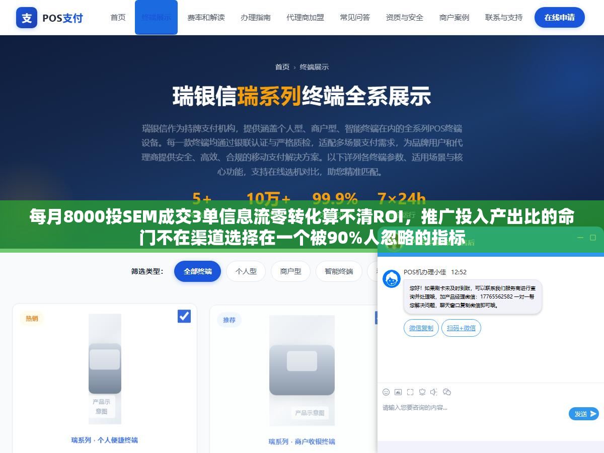 每月8000投SEM成交3单信息流零转化算不清ROI,推广投入产出比的命门不在渠道选择在一个被90%人忽略的指标 3 - 每月8000投SEM成交3单信息流零转化算不清ROI,推广投入产出比的命门不在渠道选择在一个被90%人忽略的指标 - UC建站系统