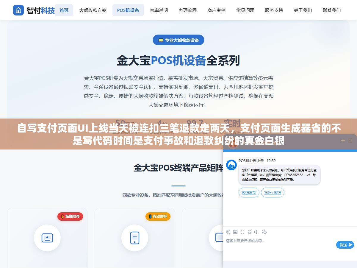自写支付页面UI上线当天被连扣三笔退款走两天,支付页面生成器省的不是写代码时间是支付事故和退款纠纷的真金白银 1 - 自写支付页面UI上线当天被连扣三笔退款走两天,支付页面生成器省的不是写代码时间是支付事故和退款纠纷的真金白银 - UC建站系统