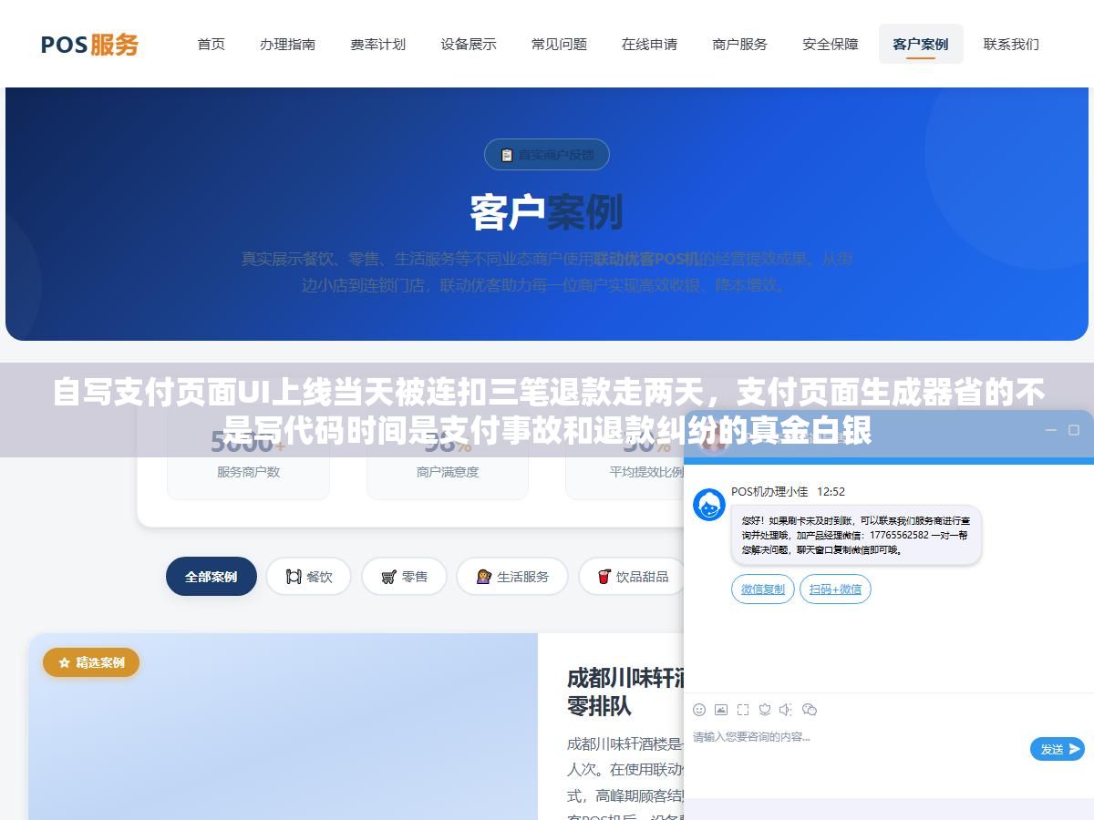 自写支付页面UI上线当天被连扣三笔退款走两天,支付页面生成器省的不是写代码时间是支付事故和退款纠纷的真金白银 2 - 自写支付页面UI上线当天被连扣三笔退款走两天,支付页面生成器省的不是写代码时间是支付事故和退款纠纷的真金白银 - UC建站系统