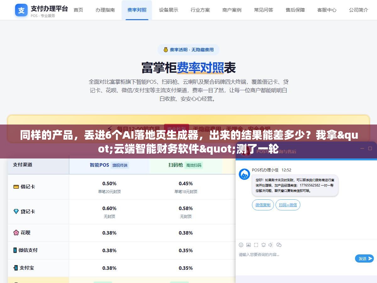 同样的产品,丢进6个AI落地页生成器,出来的结果能差多少?我拿"云端智能财务软件"测了一轮 3 - 同样的产品,丢进6个AI落地页生成器,出来的结果能差多少?我拿"云端智能财务软件"测了一轮 - UC建站系统