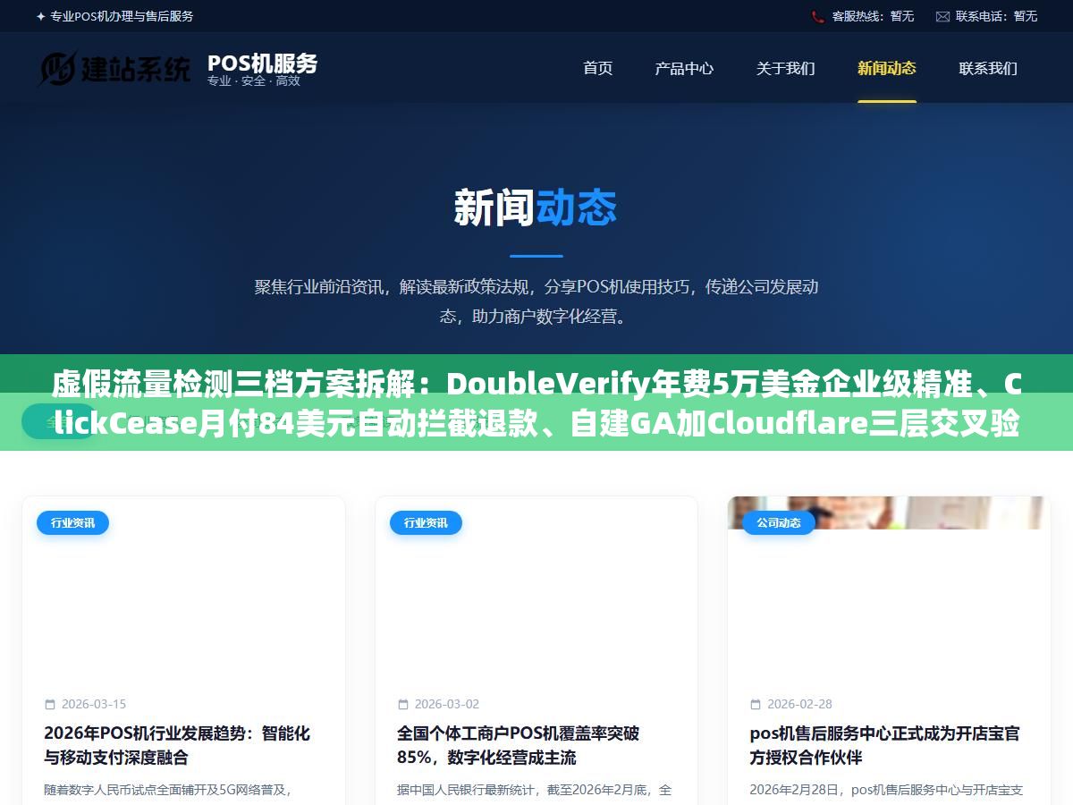 虚假流量检测三档方案拆解:DoubleVerify年费5万美金企业级精准、ClickCease月付84美元自动拦截退款、自建GA加Cloudflare三层交叉验证零成本 3 - 虚假流量检测三档方案拆解:DoubleVerify年费5万美金企业级精准、ClickCease月付84美元自动拦截退款、自建GA加Cloudflare三层交叉验证零成本 - UC建站系统