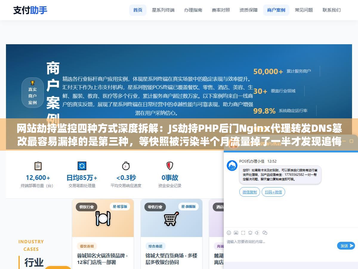 网站劫持监控四种方式深度拆解:JS劫持PHP后门Nginx代理转发DNS篡改最容易漏掉的是第三种,等快照被污染半个月流量掉了一半才发现追悔莫及 2 - 网站劫持监控四种方式深度拆解:JS劫持PHP后门Nginx代理转发DNS篡改最容易漏掉的是第三种,等快照被污染半个月流量掉了一半才发现追悔莫及 - UC建站系统