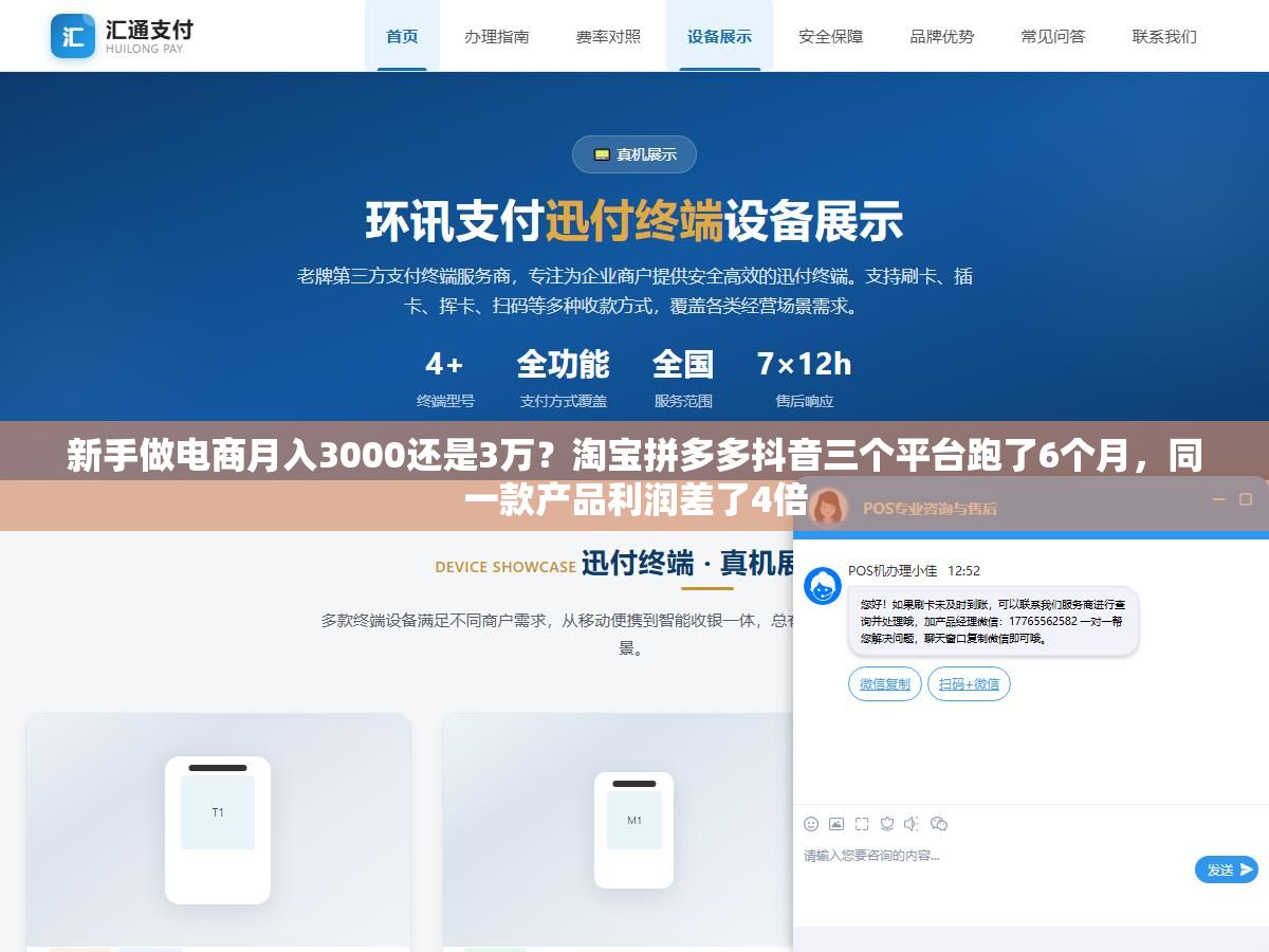 新手做电商月入3000还是3万?淘宝拼多多抖音三个平台跑了6个月,同一款产品利润差了4倍 1 - 新手做电商月入3000还是3万?淘宝拼多多抖音三个平台跑了6个月,同一款产品利润差了4倍 - UC建站系统
