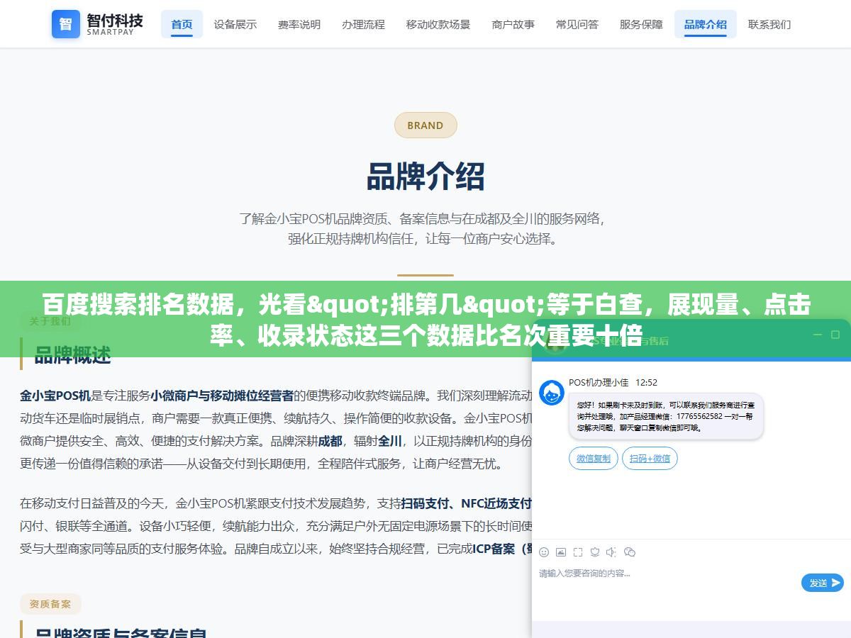 百度搜索排名数据,光看"排第几"等于白查,展现量、点击率、收录状态这三个数据比名次重要十倍 3 - 百度搜索排名数据,光看"排第几"等于白查,展现量、点击率、收录状态这三个数据比名次重要十倍 - UC建站系统