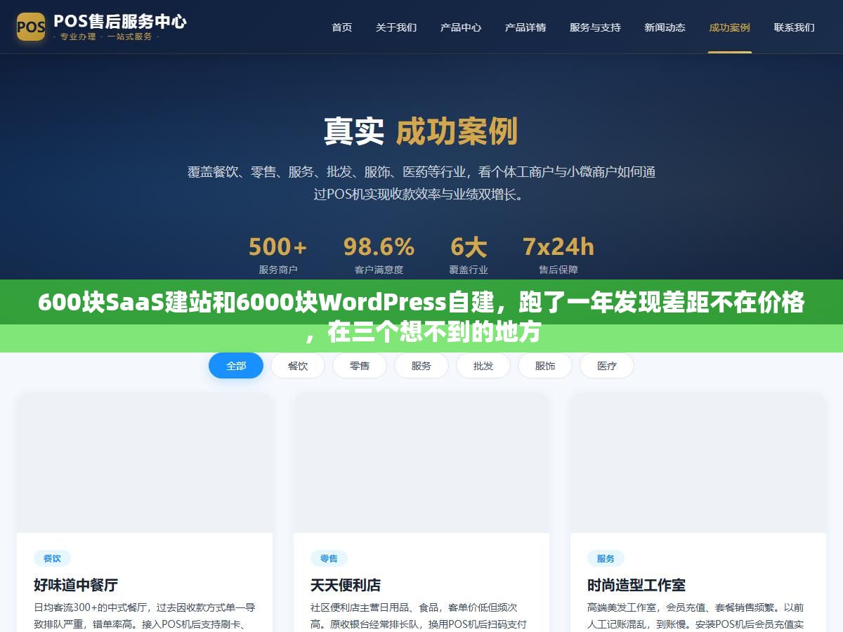 600块SaaS建站和6000块WordPress自建,跑了一年发现差距不在价格,在三个想不到的地方 2 - 600块SaaS建站和6000块WordPress自建,跑了一年发现差距不在价格,在三个想不到的地方 - UC建站系统