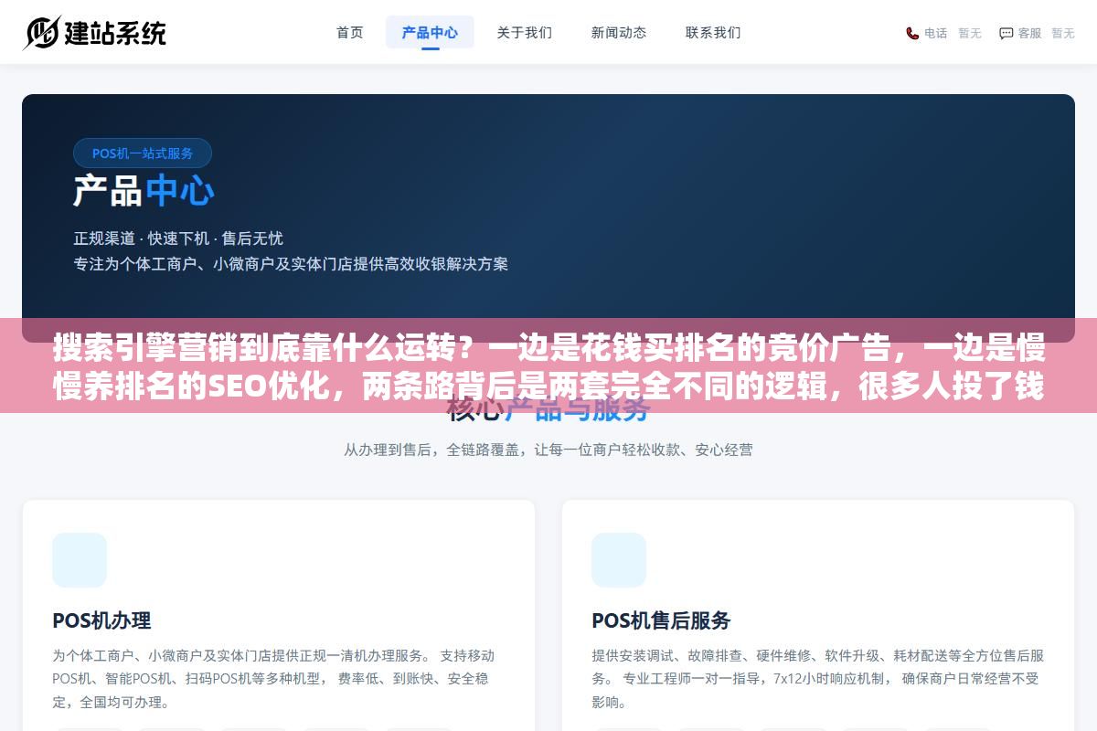 搜索引擎营销到底靠什么运转?一边是花钱买排名的竞价广告,一边是慢慢养排名的SEO优化,两条路背后是两套完全不同的逻辑,很多人投了钱却不知道钱花在了哪个环节 3 - 搜索引擎营销到底靠什么运转?一边是花钱买排名的竞价广告,一边是慢慢养排名的SEO优化,两条路背后是两套完全不同的逻辑,很多人投了钱却不知道钱花在了哪个环节 - UC建站系统
