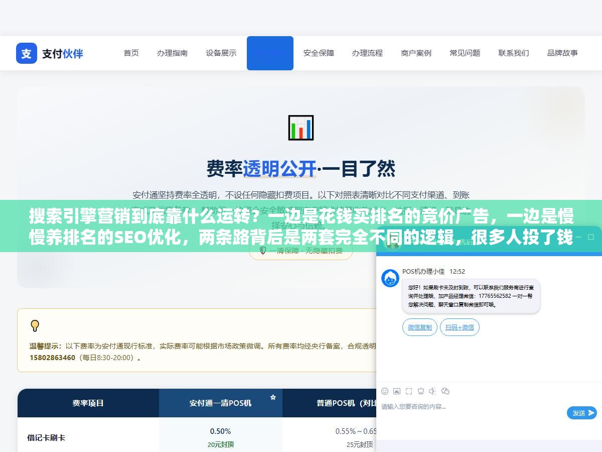 搜索引擎营销到底靠什么运转?一边是花钱买排名的竞价广告,一边是慢慢养排名的SEO优化,两条路背后是两套完全不同的逻辑,很多人投了钱却不知道钱花在了哪个环节 1 - 搜索引擎营销到底靠什么运转?一边是花钱买排名的竞价广告,一边是慢慢养排名的SEO优化,两条路背后是两套完全不同的逻辑,很多人投了钱却不知道钱花在了哪个环节 - UC建站系统