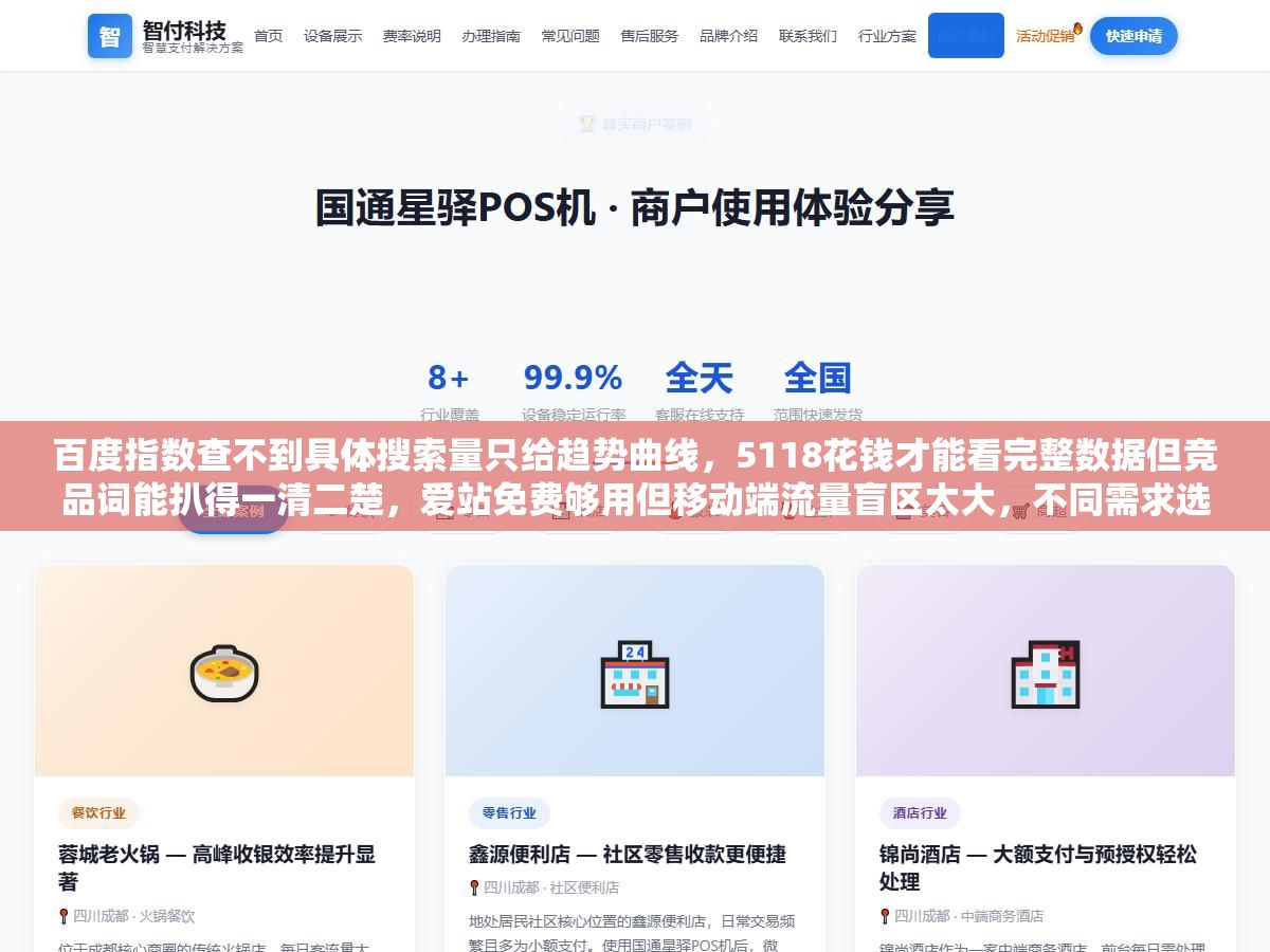 百度指数查不到具体搜索量只给趋势曲线,5118花钱才能看完整数据但竞品词能扒得一清二楚,爱站免费够用但移动端流量盲区太大,不同需求选不同工具 2 - 百度指数查不到具体搜索量只给趋势曲线,5118花钱才能看完整数据但竞品词能扒得一清二楚,爱站免费够用但移动端流量盲区太大,不同需求选不同工具 - UC建站系统