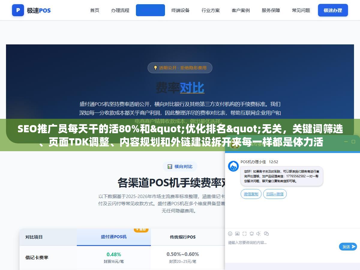 SEO推广员每天干的活80%和"优化排名"无关,关键词筛选、页面TDK调整、内容规划和外链建设拆开来每一样都是体力活 2 - SEO推广员每天干的活80%和"优化排名"无关,关键词筛选、页面TDK调整、内容规划和外链建设拆开来每一样都是体力活 - UC建站系统