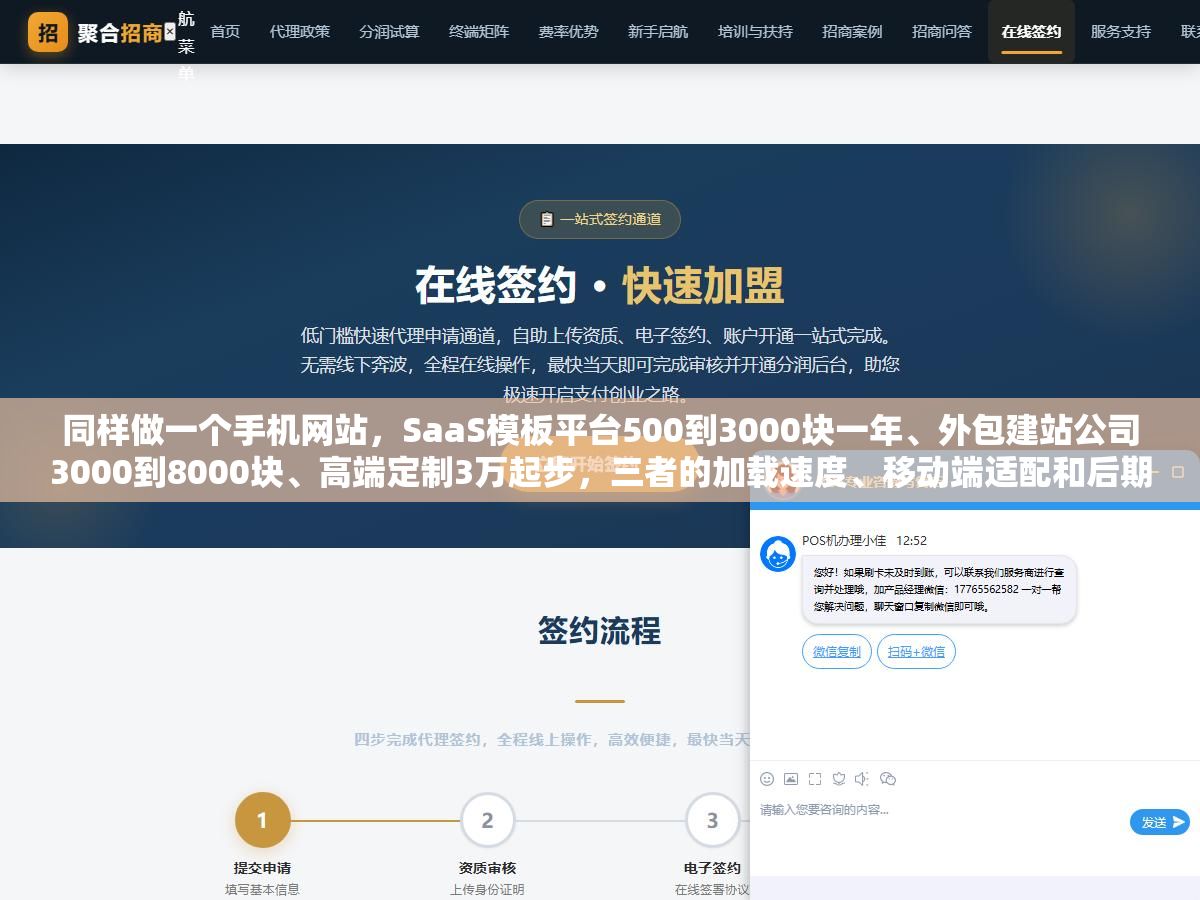 同样做一个手机网站,SaaS模板平台500到3000块一年、外包建站公司3000到8000块、高端定制3万起步,三者的加载速度、移动端适配和后期改版成本差了10倍不止 2 - 同样做一个手机网站,SaaS模板平台500到3000块一年、外包建站公司3000到8000块、高端定制3万起步,三者的加载速度、移动端适配和后期改版成本差了10倍不止 - UC建站系统