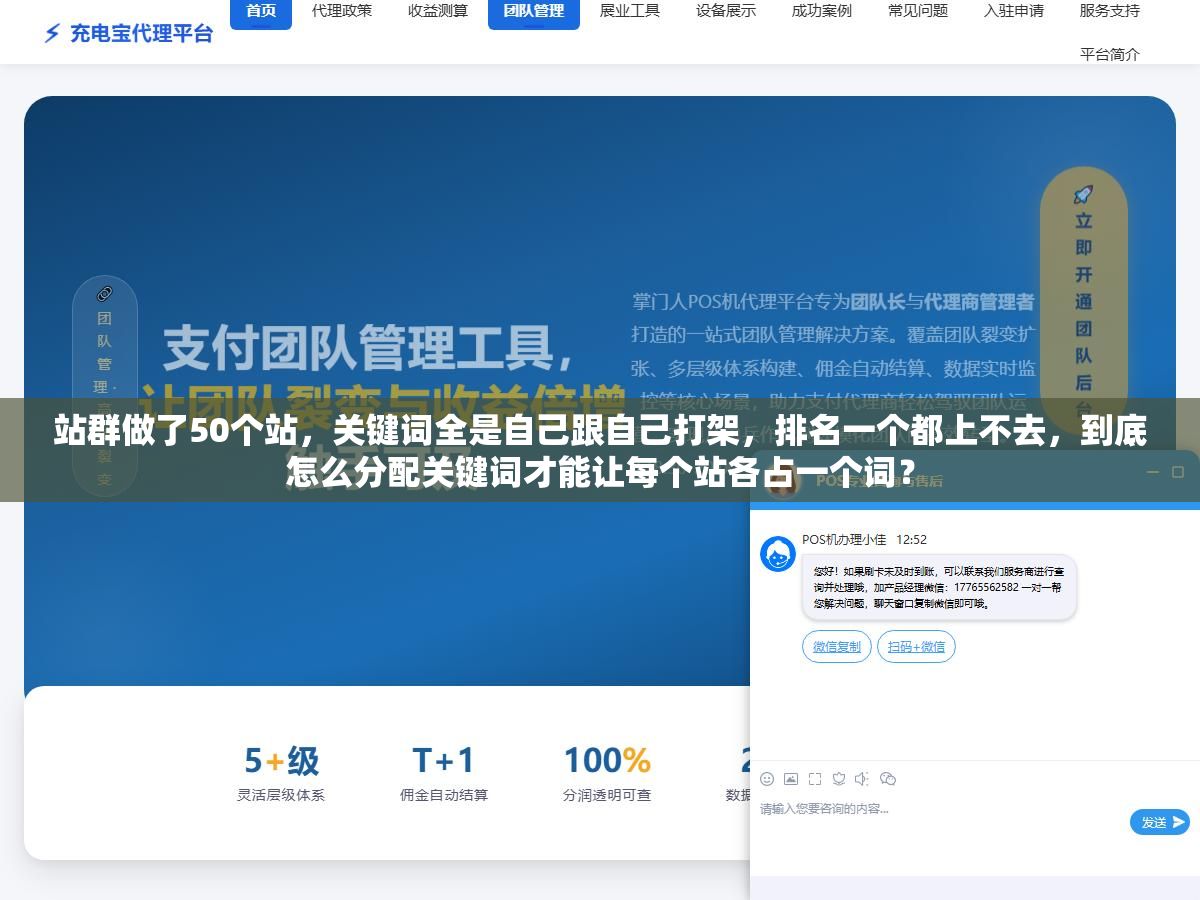 站群做了50个站,关键词全是自己跟自己打架,排名一个都上不去,到底怎么分配关键词才能让每个站各占一个词? 1 - 站群做了50个站,关键词全是自己跟自己打架,排名一个都上不去,到底怎么分配关键词才能让每个站各占一个词? - UC建站系统
