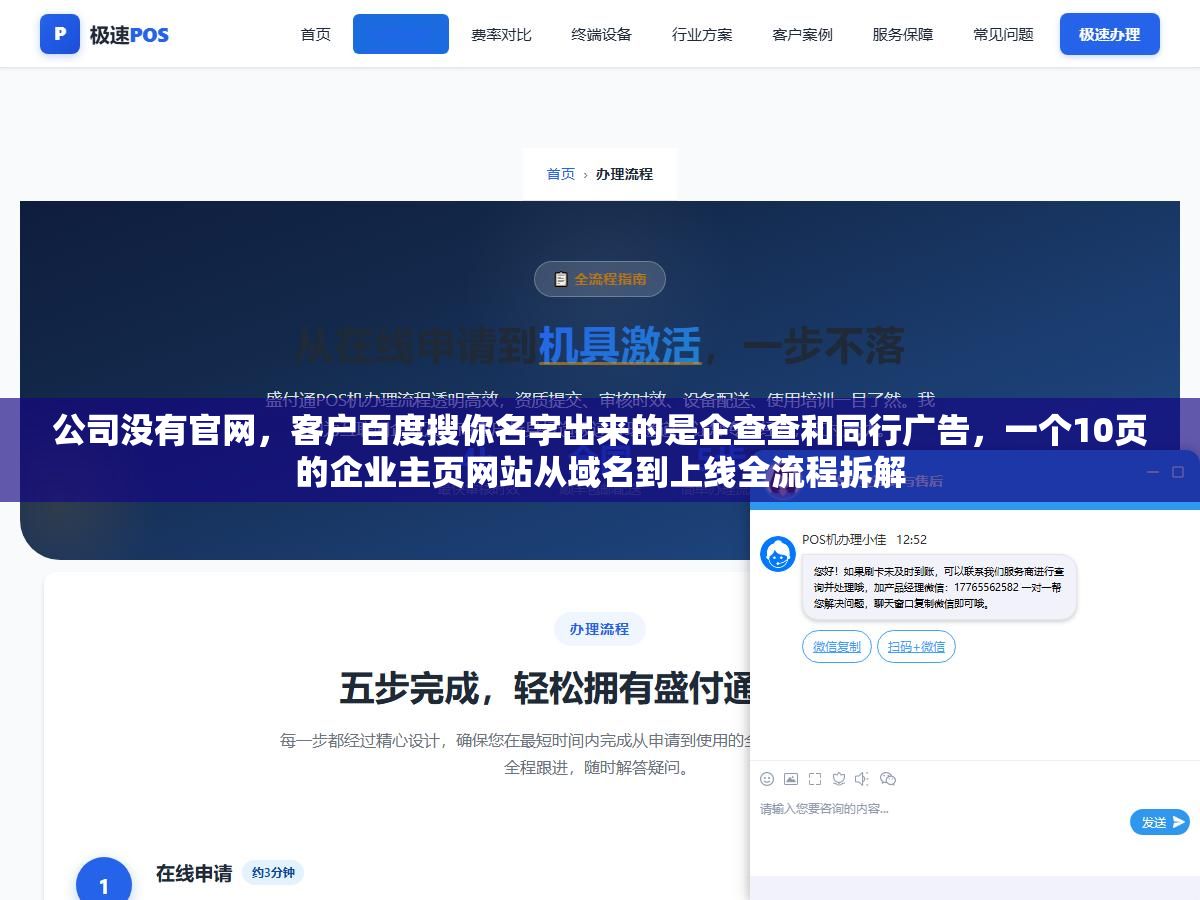 公司没有官网,客户百度搜你名字出来的是企查查和同行广告,一个10页的企业主页网站从域名到上线全流程拆解 2 - 公司没有官网,客户百度搜你名字出来的是企查查和同行广告,一个10页的企业主页网站从域名到上线全流程拆解 - UC建站系统
