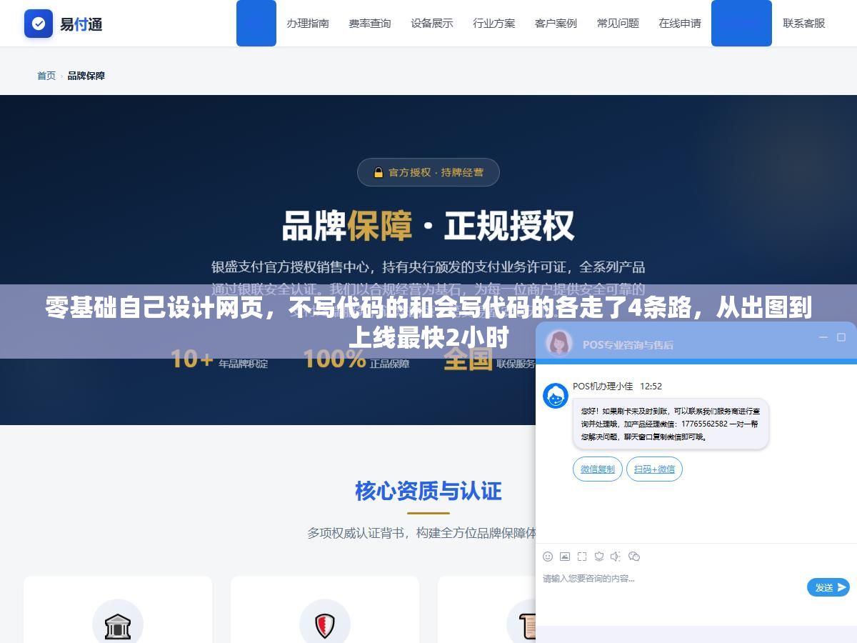 2 - 零基础自己设计网页，不写代码的和会写代码的各走了4条路，从出图到上线最快2小时 - UC建站系统