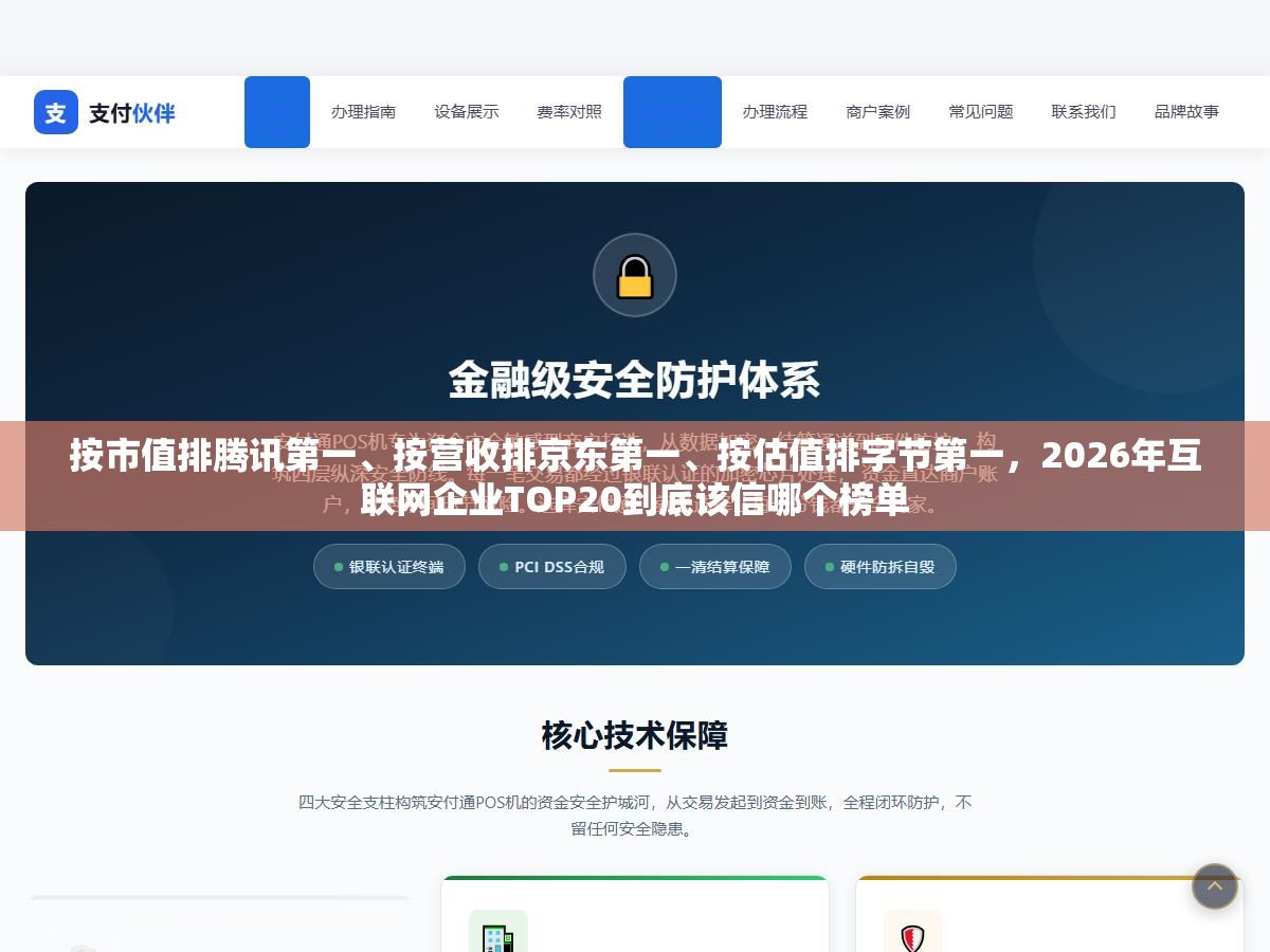 按市值排腾讯第一、按营收排京东第一、按估值排字节第一,2026年互联网企业TOP20到底该信哪个榜单 2 - 按市值排腾讯第一、按营收排京东第一、按估值排字节第一,2026年互联网企业TOP20到底该信哪个榜单 - UC建站系统