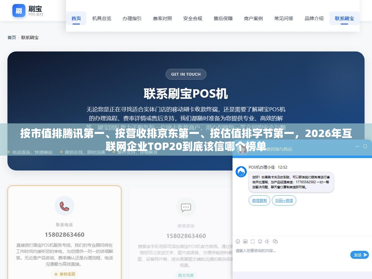 按市值排腾讯第一、按营收排京东第一、按估值排字节第一,2026年互联网企业TOP20到底该信哪个榜单 1 - 按市值排腾讯第一、按营收排京东第一、按估值排字节第一,2026年互联网企业TOP20到底该信哪个榜单 - UC建站系统