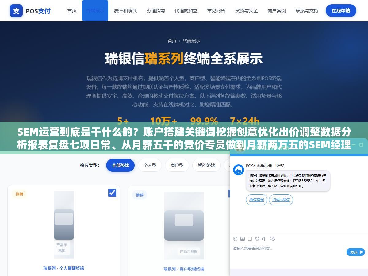 SEM运营到底是干什么的?账户搭建关键词挖掘创意优化出价调整数据分析报表复盘七项日常、从月薪五千的竞价专员做到月薪两万五的SEM经理需要攒哪些能力、和SEO到底有什么不一样 2 - SEM运营到底是干什么的?账户搭建关键词挖掘创意优化出价调整数据分析报表复盘七项日常、从月薪五千的竞价专员做到月薪两万五的SEM经理需要攒哪些能力、和SEO到底有什么不一样 - UC建站系统