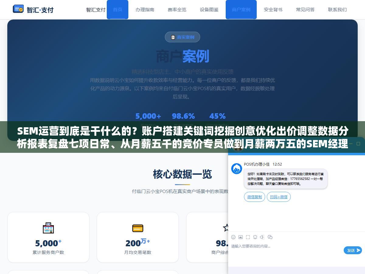 SEM运营到底是干什么的?账户搭建关键词挖掘创意优化出价调整数据分析报表复盘七项日常、从月薪五千的竞价专员做到月薪两万五的SEM经理需要攒哪些能力、和SEO到底有什么不一样 1 - SEM运营到底是干什么的?账户搭建关键词挖掘创意优化出价调整数据分析报表复盘七项日常、从月薪五千的竞价专员做到月薪两万五的SEM经理需要攒哪些能力、和SEO到底有什么不一样 - UC建站系统