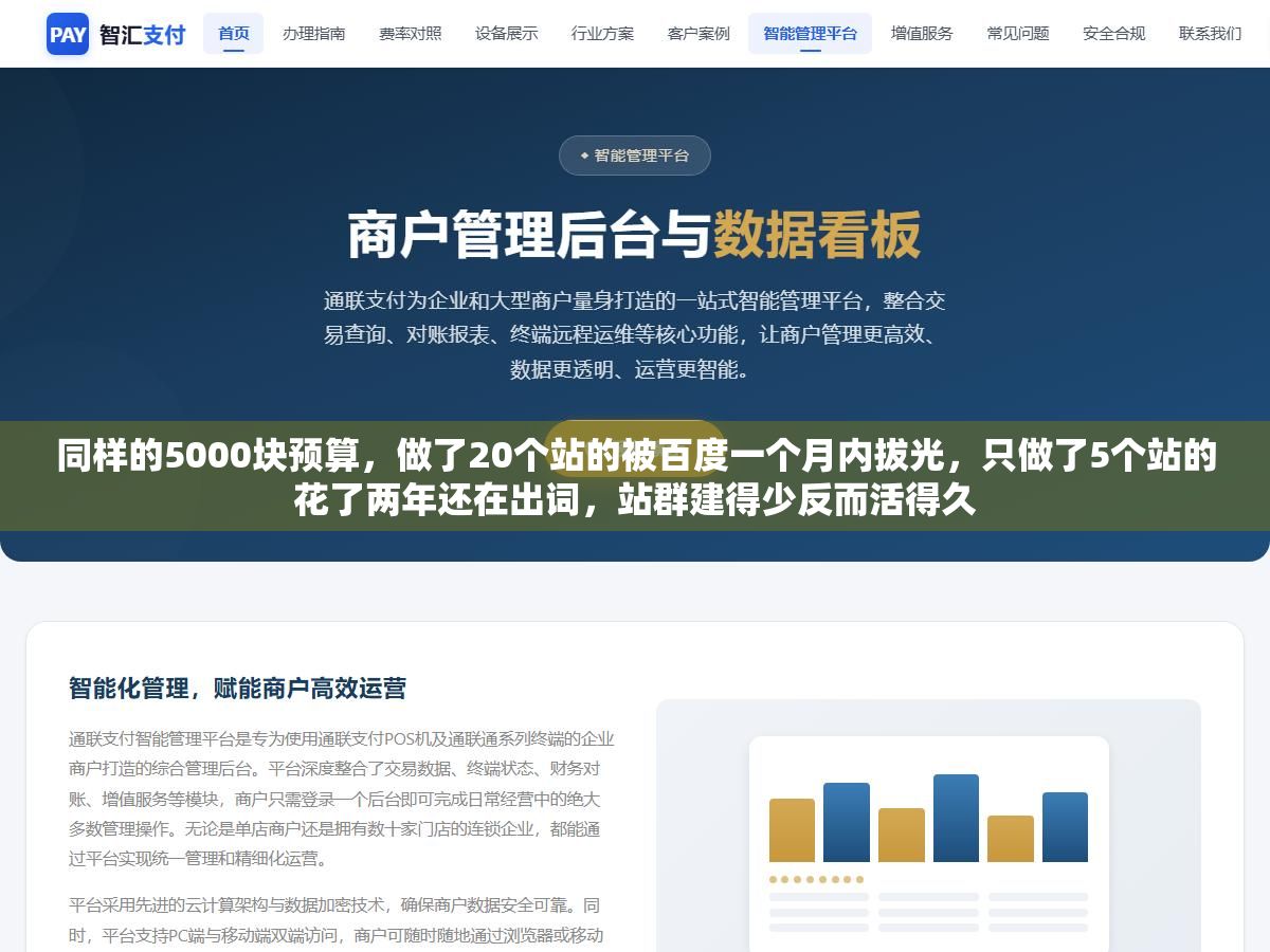 同样的5000块预算,做了20个站的被百度一个月内拔光,只做了5个站的花了两年还在出词,站群建得少反而活得久 3 - 同样的5000块预算,做了20个站的被百度一个月内拔光,只做了5个站的花了两年还在出词,站群建得少反而活得久 - UC建站系统