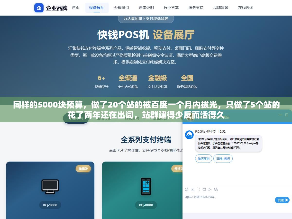 同样的5000块预算,做了20个站的被百度一个月内拔光,只做了5个站的花了两年还在出词,站群建得少反而活得久 2 - 同样的5000块预算,做了20个站的被百度一个月内拔光,只做了5个站的花了两年还在出词,站群建得少反而活得久 - UC建站系统