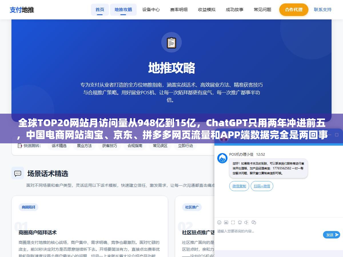 全球TOP20网站月访问量从948亿到15亿,ChatGPT只用两年冲进前五,中国电商网站淘宝、京东、拼多多网页流量和APP端数据完全是两回事,看网站排行榜之前先搞清楚三件事:排名数据从哪来、不同赛道怎么比、这些数字对做网站的人到底意味着什么 2 - 全球TOP20网站月访问量从948亿到15亿,ChatGPT只用两年冲进前五,中国电商网站淘宝、京东、拼多多网页流量和APP端数据完全是两回事,看网站排行榜之前先搞清楚三件事:排名数据从哪来、不同赛道怎么比、这些数字对做网站的人到底意味着什么 - UC建站系统