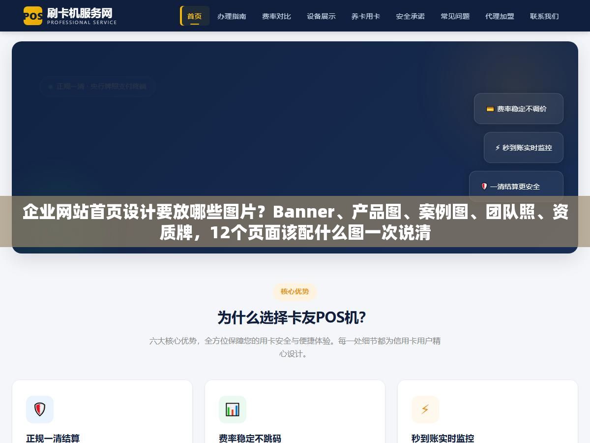 企业网站首页设计要放哪些图片?Banner、产品图、案例图、团队照、资质牌,12个页面该配什么图一次说清 1 - 企业网站首页设计要放哪些图片?Banner、产品图、案例图、团队照、资质牌,12个页面该配什么图一次说清 - UC建站系统