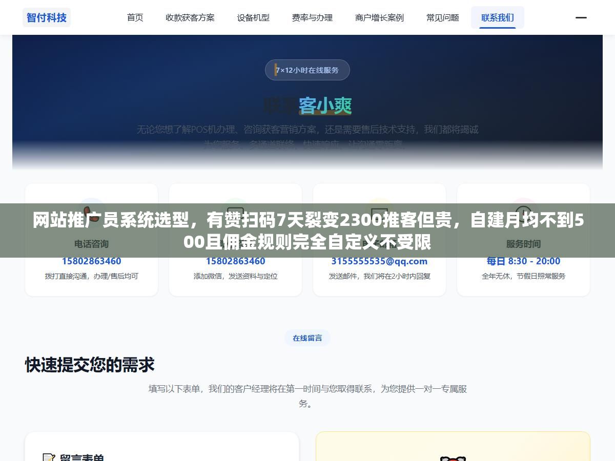 网站推广员系统选型,有赞扫码7天裂变2300推客但贵,自建月均不到500且佣金规则完全自定义不受限 1 - 网站推广员系统选型,有赞扫码7天裂变2300推客但贵,自建月均不到500且佣金规则完全自定义不受限 - UC建站系统
