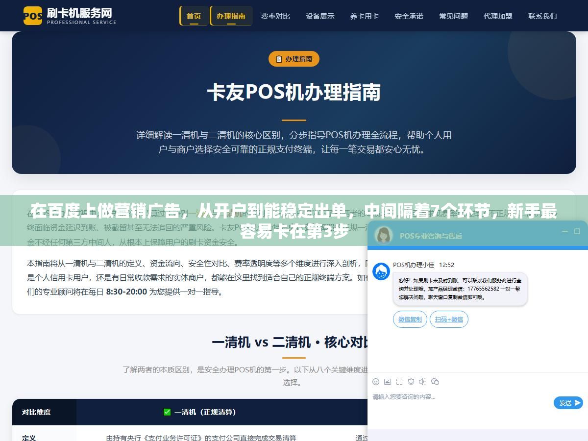 在百度上做营销广告,从开户到能稳定出单,中间隔着7个环节,新手最容易卡在第3步 1 - 在百度上做营销广告,从开户到能稳定出单,中间隔着7个环节,新手最容易卡在第3步 - UC建站系统