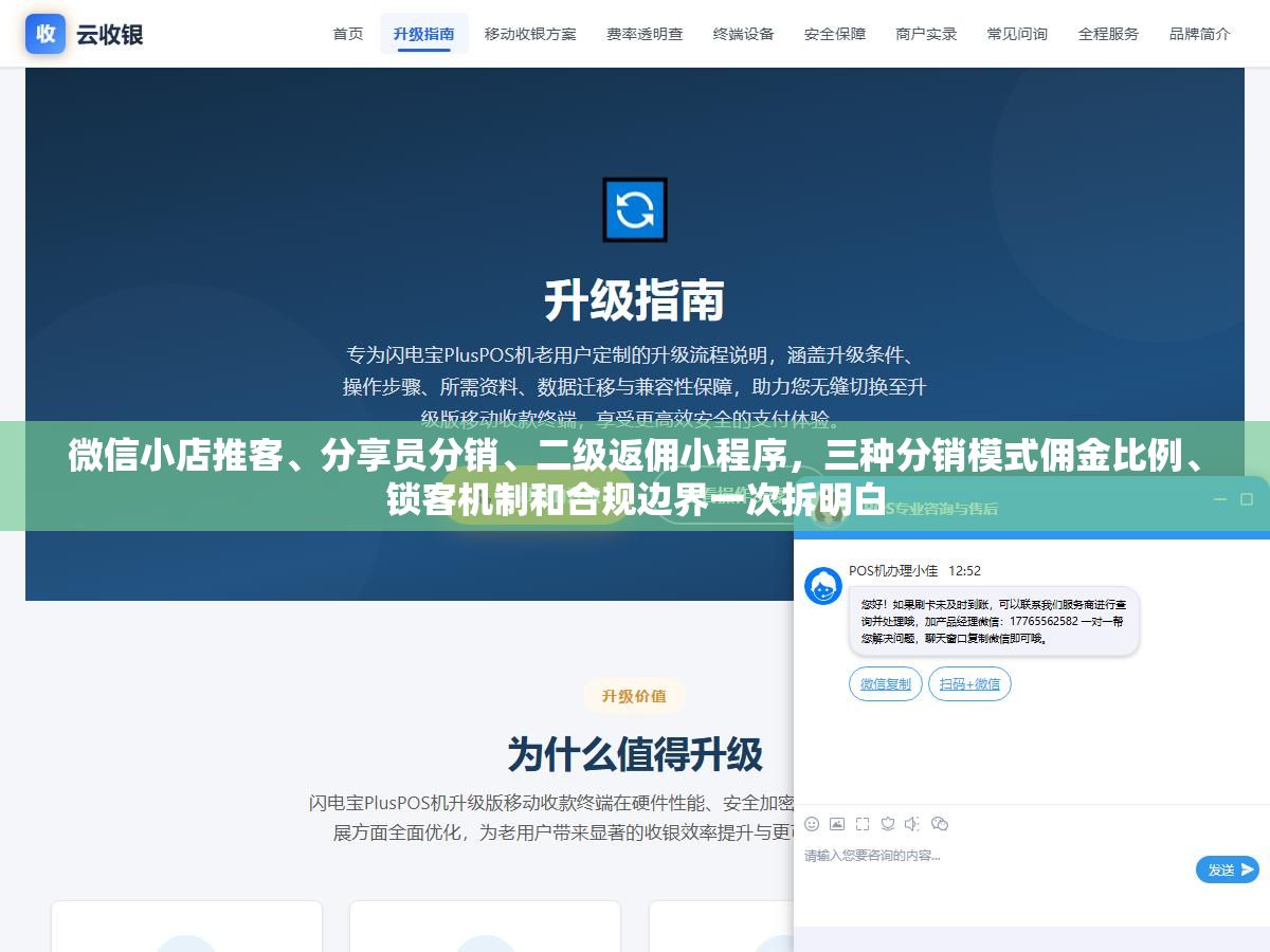 2 - 微信小店推客、分享员分销、二级返佣小程序，三种分销模式佣金比例、锁客机制和合规边界一次拆明白 - UC建站系统