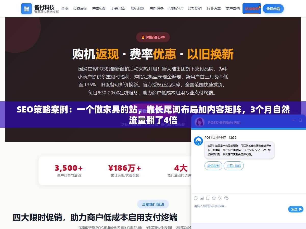 SEO策略案例:一个做家具的站,靠长尾词布局加内容矩阵,3个月自然流量翻了4倍 2 - SEO策略案例:一个做家具的站,靠长尾词布局加内容矩阵,3个月自然流量翻了4倍 - UC建站系统