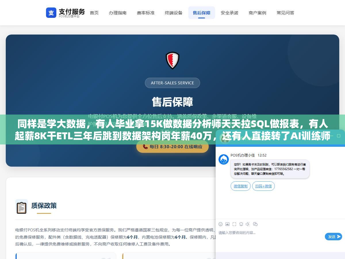2 - 同样是学大数据，有人毕业拿15K做数据分析师天天拉SQL做报表，有人起薪8K干ETL三年后跳到数据架构岗年薪40万，还有人直接转了AI训练师——大数据专业的7个就业方向薪资和天花板差了不止一倍 - UC建站系统