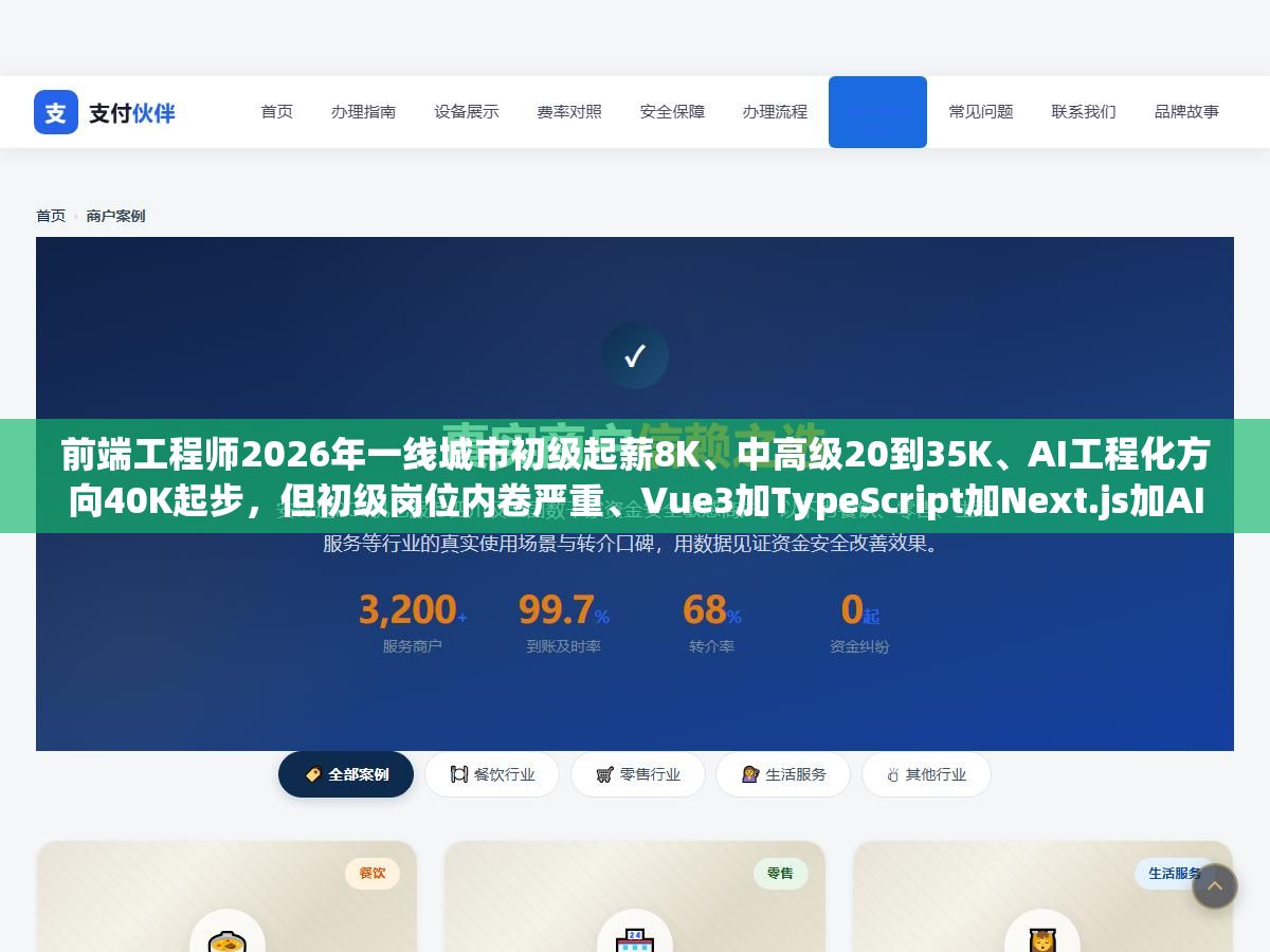 前端工程师2026年一线城市初级起薪8K、中高级20到35K、AI工程化方向40K起步,但初级岗位内卷严重、Vue3加TypeScript加Next.js加AI工具链已经成了面试标配,0基础到拿offer六个月学习路线和四个最容易卡住的阶段 1 - 前端工程师2026年一线城市初级起薪8K、中高级20到35K、AI工程化方向40K起步,但初级岗位内卷严重、Vue3加TypeScript加Next.js加AI工具链已经成了面试标配,0基础到拿offer六个月学习路线和四个最容易卡住的阶段 - UC建站系统