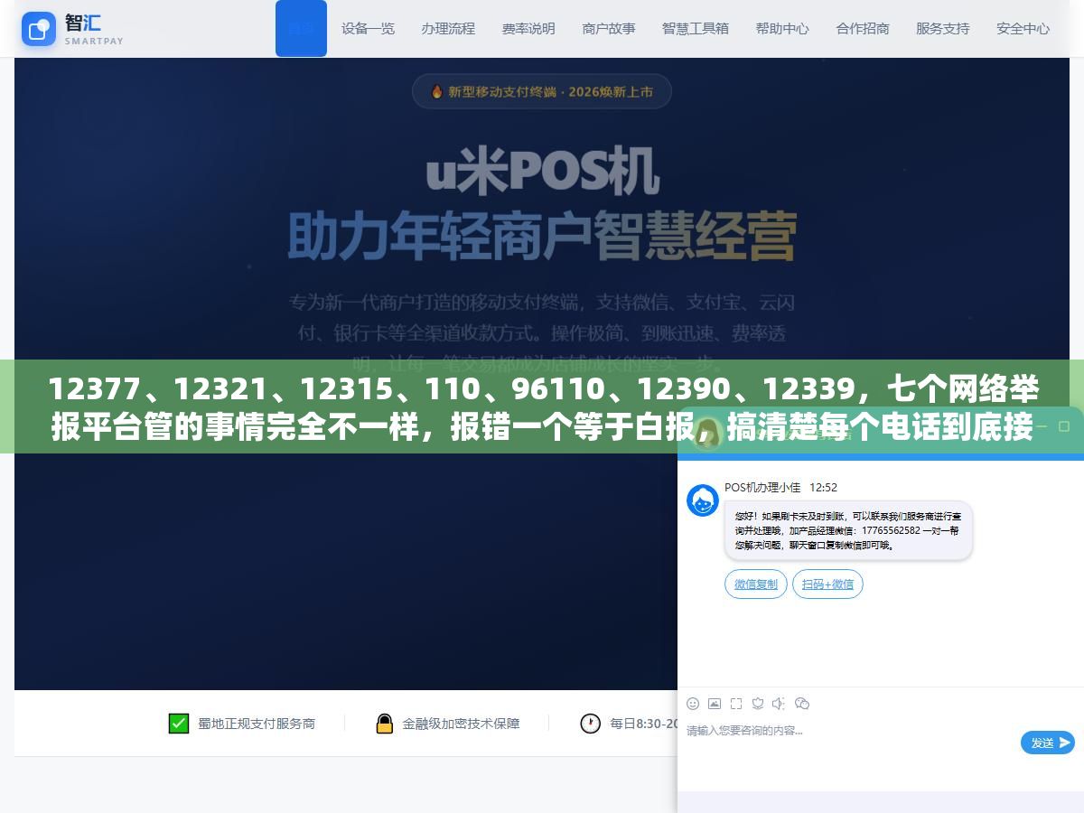 12377、12321、12315、110、96110、12390、12339,七个网络举报平台管的事情完全不一样,报错一个等于白报,搞清楚每个电话到底接什么类型的投诉比记住号码本身重要十倍 1 - 12377、12321、12315、110、96110、12390、12339,七个网络举报平台管的事情完全不一样,报错一个等于白报,搞清楚每个电话到底接什么类型的投诉比记住号码本身重要十倍 - UC建站系统