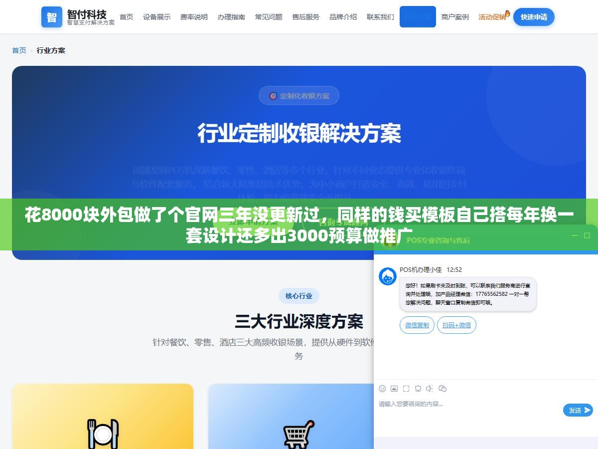 花8000块外包做了个官网三年没更新过,同样的钱买模板自己搭每年换一套设计还多出3000预算做推广 2 - 花8000块外包做了个官网三年没更新过,同样的钱买模板自己搭每年换一套设计还多出3000预算做推广 - UC建站系统