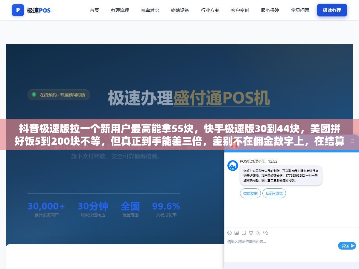 抖音极速版拉一个新用户最高能拿55块,快手极速版30到44块,美团拼好饭5到200块不等,但真正到手能差三倍,差别不在佣金数字上,在结算规则、审核门槛和提现门槛这三个看不见的地方 2 - 抖音极速版拉一个新用户最高能拿55块,快手极速版30到44块,美团拼好饭5到200块不等,但真正到手能差三倍,差别不在佣金数字上,在结算规则、审核门槛和提现门槛这三个看不见的地方 - UC建站系统